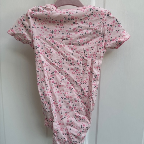 Carter's 18M Pink Floral Short Sleeve Bodysuit Onesie - Picture 5 of 5